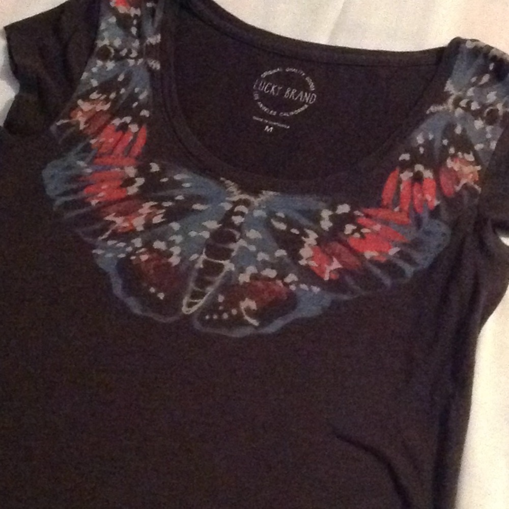 Lucky Brand Butterfly top